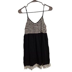 Entro S Baby Doll Mini Dress Lace Strappy Coquette Feminine Whimsical